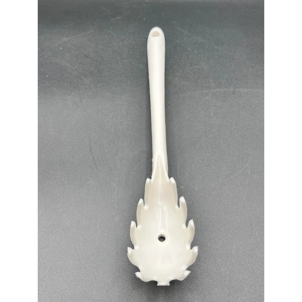 Vtg White Plastic‎ Pasta Spaghetti Server Claw Noodle Fork Made in USA 11.25